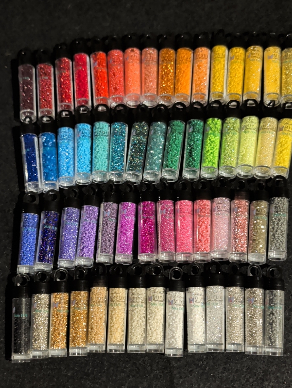 Miyuki Delica Glass Seed Beads sz 11/0 of the 5.2 Gram Tubes 60 Colors